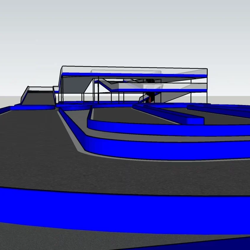 Conception, rénovation de piste de karting avec barrières de protections des pilotes 